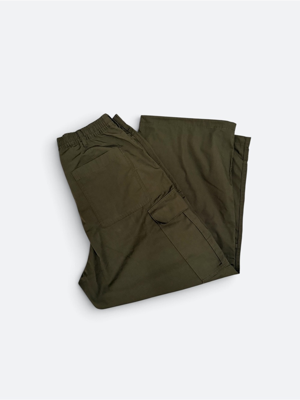 Gu Women’s Olive Cargo Jogger Pants with Utility Pockets